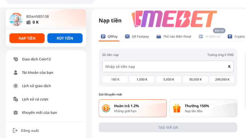 Hướng dẫn giao dịch trên nhà cái MEBET an toàn và thuận tiện