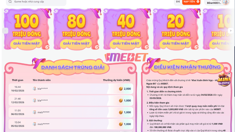 Cách nhận khuyến mãi MEBET nhanh chóng