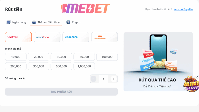 Giải đáp những câu hỏi thường gặp khi rút tiền MEBET